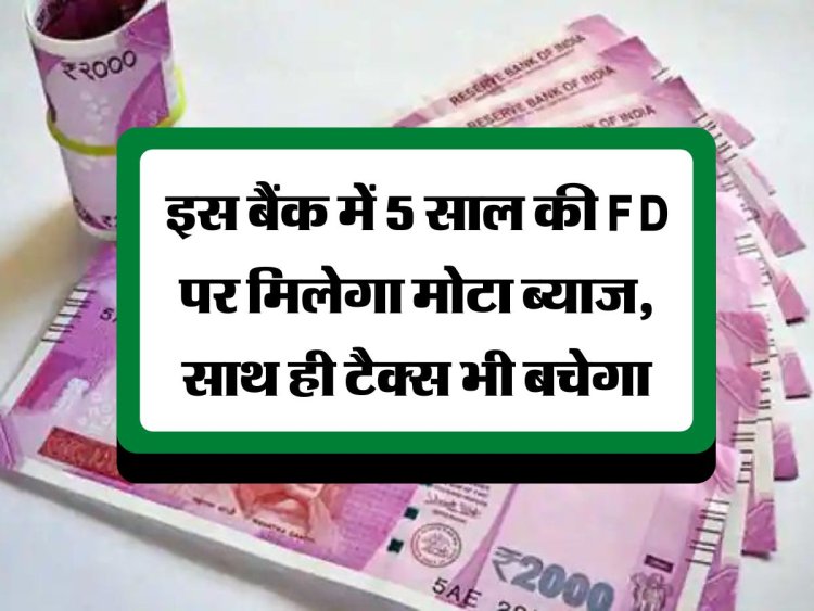 मोटा ब्याज मिलने वाला है. 5 बैंकों ने एफडी के रेट बढ़ा दिए हैं,  ग्राहकों को बैंक में जमा रकम पर मिलेगा मोटा ब्याज...